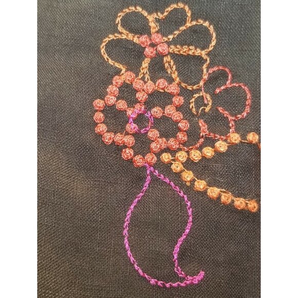 Tori Richard Honolulu Women Linen Embroidered Midi Dress Size 2 Brown Casual - Picture 8 of 8